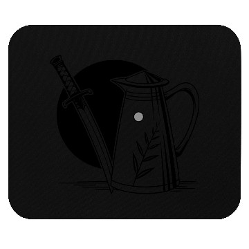 Discover a milk frothing pitcher with a katana Mouse Pads