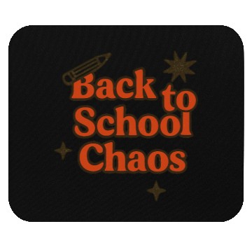 Discover Back to School Chaos Graphic Design Mouse Pads