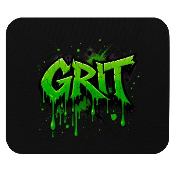Discover Grit – Bold Green Graffiti Power Mouse Pads