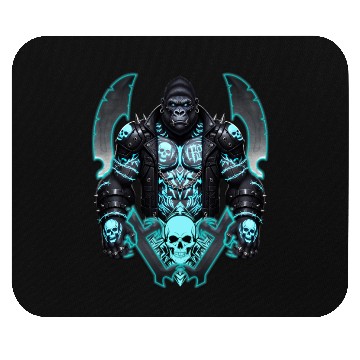 Discover Neon Warrior Gorilla Mouse Pads