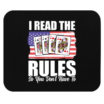 Discover USA Flag Pinochle Rules Patriotic Card Games Mouse Pads