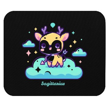 Discover Whimsical Sagittarius Zodiac Deer Mouse Pads