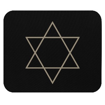 Discover Minimalist Star of David Design Mouse Pads