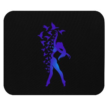 Discover Mystic Mermaid with Flying Birds Mouse Pads