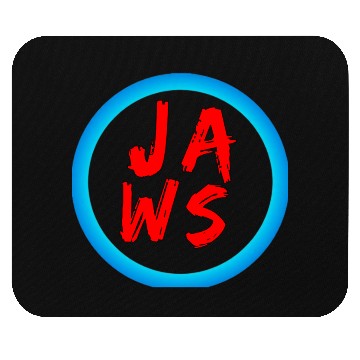 Discover Vibrant Graffiti Style JAWS Logo Mouse Pads