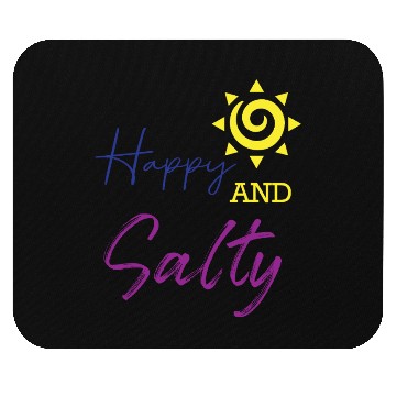 Discover Happy & Salty Sun Design Mouse Pads