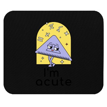 Discover Playful Math Triangle Character Mouse Pads