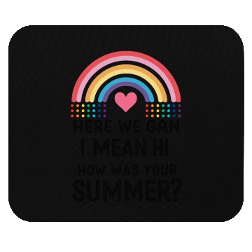 Discover Vibrant Summer Celebration Rainbow Mouse Pads