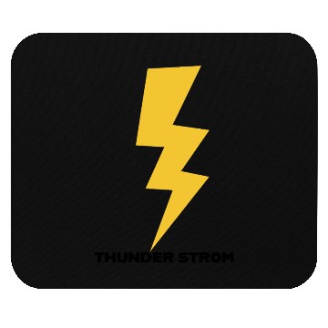 Discover Dynamic Yellow Lightning Bolt Design Mouse Pads