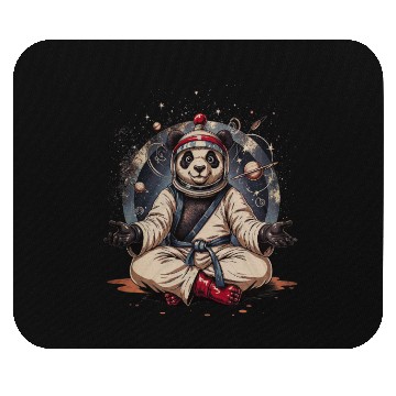 Discover Cosmic Panda Astronaut Meditation Mouse Pads