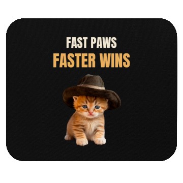 Discover Fast Paws, Faster Wins - Cat Pickleball Mouse Pads