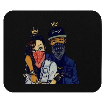 Discover Urban Rebels Masked Duo Mouse Pads Design