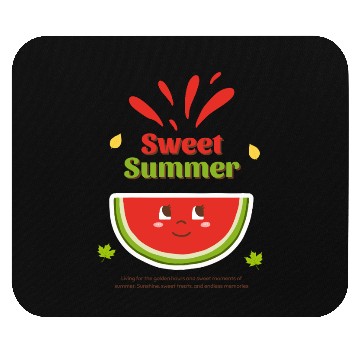 Discover Cute Watermelon Summer Joy Design Mouse Pads