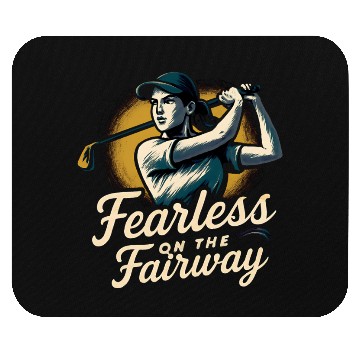 Discover FEARLESS ON THE FAIRWAY FUNNY WOMEN GOLF Mouse Pads