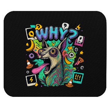 Discover Whimsical Psychedelic Animal Illustration Mouse Pads