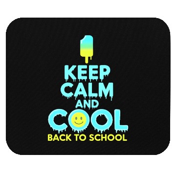 Discover Keep Calm And Back to School Ice Cream Smile Mouse Pads