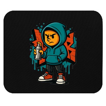 Discover Urban Graffiti Spray Kid Design Mouse Pads