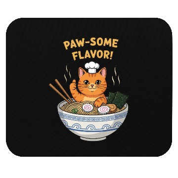 Discover Paw-some Flavor Ramen Cat Mouse Pads