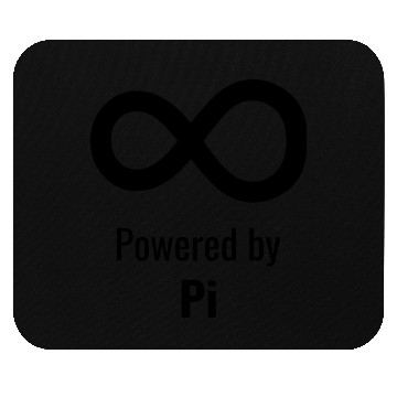 Discover Powered by Pi - Funny Math Mouse Pads