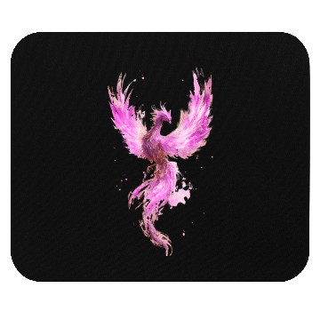 Discover Celestial Phoenix Watercolor Illustration Mouse Pads