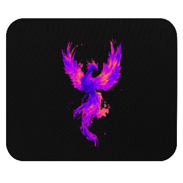 Discover Vibrant Phoenix Illustration for Apparel Mouse Pads