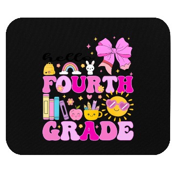 Discover Hello Fourth Grade, Preppy Back to School Mouse Pads