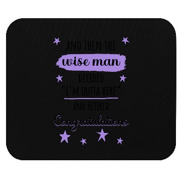 Discover I'm Outta Here" Funny Retirement Mouse Pads