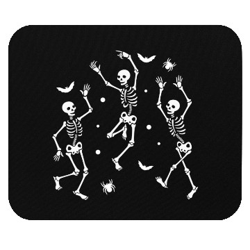 Discover Festive Skeleton Dance Art Mouse Pads