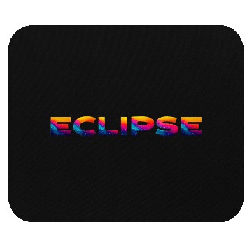 Discover Galaxy Rainbow Eclipse Text Design Mouse Pads