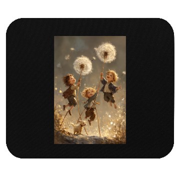 Discover Joyful Dandelion Adventure Mouse Pads