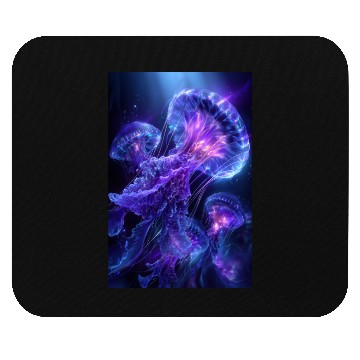 Discover Neon Glow Jellyfish Mouse Pads