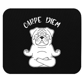 Discover Peaceful Pug Meditation Mouse Pads