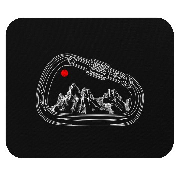 Discover Mountain Sunset Guitar Illustration Mouse Pads