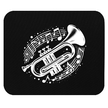 Discover Trumpet Meets Musical Note Loud, Wild, Beautiful Mouse Pads