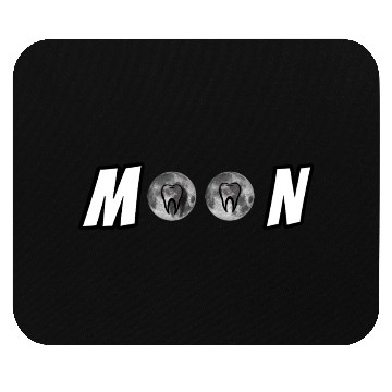 Discover Tooth and Moon Lunar Dental Design Mouse Pads
