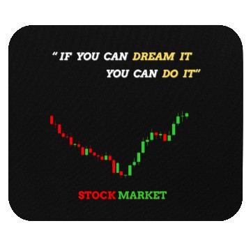 Discover Inspirational Stock Market Growth Quote Mouse Pads