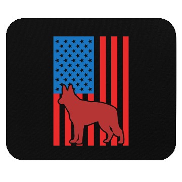 Discover German Shepherd US Flag Mouse Pads