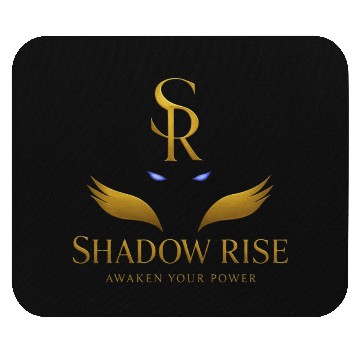 Discover Shadow Monarch – Gold Eyes Logo Design Mouse Pads