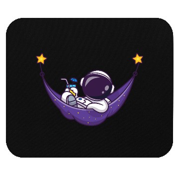 Discover Space Explorer Astronaut in Hammock Mouse Pads