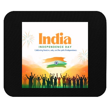 Discover Vibrant India Independence Day Celebration Mouse Pads