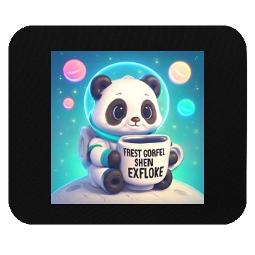Discover Space Panda Coffee – Pastel Astronaut Art Mouse Pads