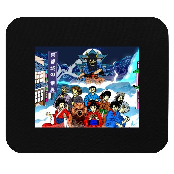 Discover Mythical Samurai Wolf Theater Mouse Pads