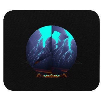 Discover Royal Blue Lightning Mouse Pads