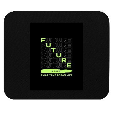 Discover Futuristic Motivational Typography Design Mouse Pads