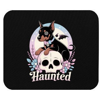 Discover Haunted Doberman Puppy – Spooky Cute Gothic Dog Mouse Pads