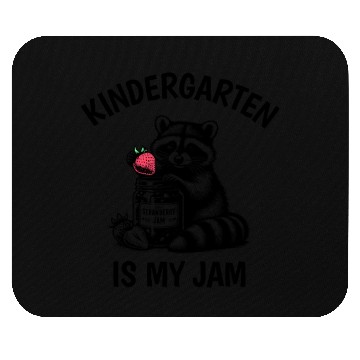 Discover Kindergarten Is My Jam Teacher Student Racoon Meme Mouse Pads