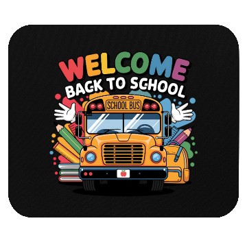 Discover Welcome Back to School School Bus Mouse Pads