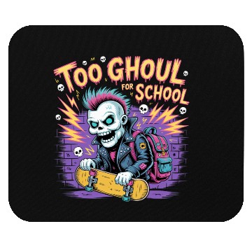 Discover Too Ghoul for School – Punk Ghost Halloween Mouse Pads