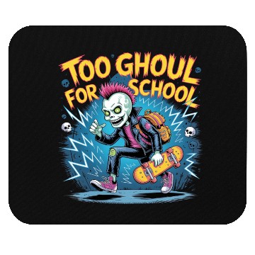 Discover Too Ghoul for School – Punk Ghost Halloween Mouse Pads