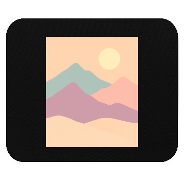 Discover Pastel Mountain Serenity Mouse Pads